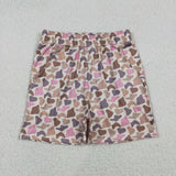 Adult Pink Brown Camo Mommy & Me Shorts