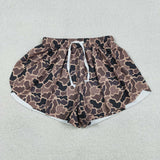 Adult Brown Camo Athletic Mommy & Me Women Shorts