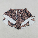 Adult Brown Camo Athletic Mommy & Me Women Shorts