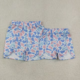 Adult Pink Blue Camo Mommy & Me Shorts