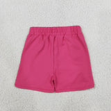Hot Pink Stripe Athletic Girls Shorts