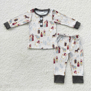 Angle Jesus Boys Christmas Pajamas