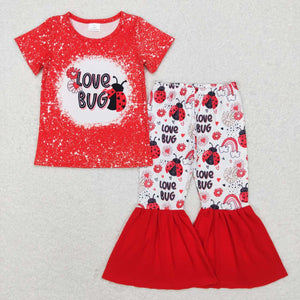 Love Bug Red Girls Valentines Outfits