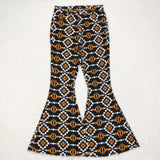 Aztec Orange Black Adult Jeans Pants