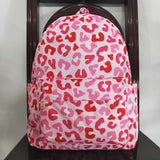 Leopard Print Pink Backpack