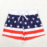 Stars Stripe Navy Boys 4th of July Swimming Trunks