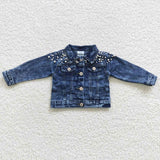 Pearl Pockets Girls Denim Jacket