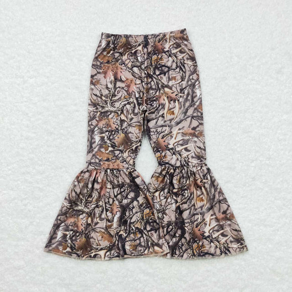 Branch Leaves Jungle Girls Bell Bottoms Pants