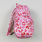 Leopard Print Pink Backpack