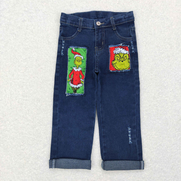 No replacement when sold out!-Cartoon Boys Jeans Christmas Pants