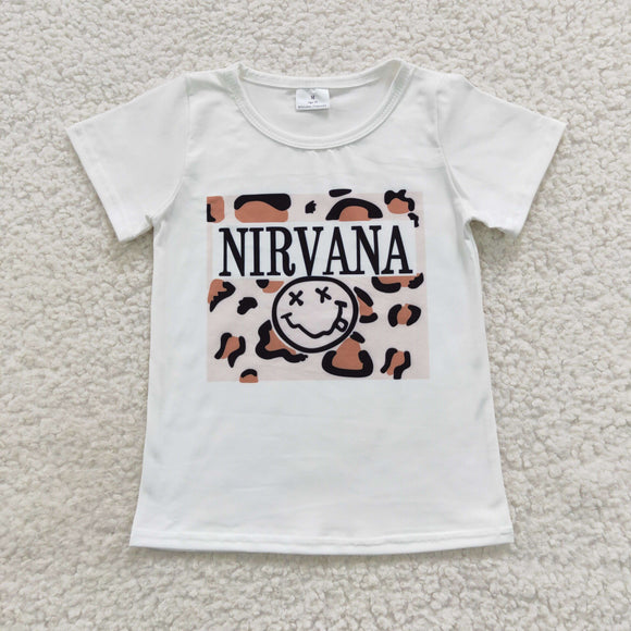 Nirvana Smile Girls Short Sleeve Top