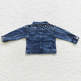 Pearl Pockets Girls Denim Jacket