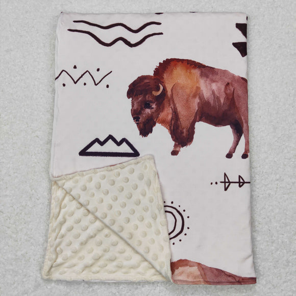 Cows Beige Blankets