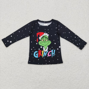 Cartoon Stars Black Girls Christmas Top