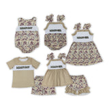 Mama's Girl Camo Ruffles Girls Shorts Sets
