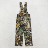 Leaves Camo Kids Suspender Jeans Pants