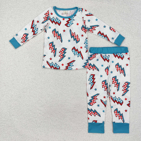 Bamboo Stars Lightning Boys Christmas Pajamas