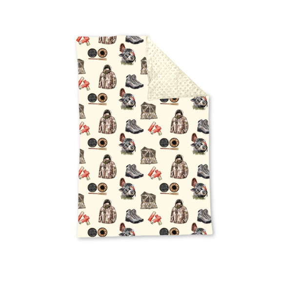 Personal customization- Turkey Hunt Cream Blankets