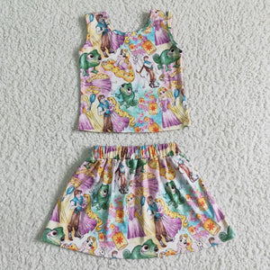 Princess Girls Skirt Sets