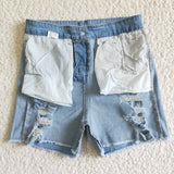 Adult Mommy & Me Distressed Jeans Shorts