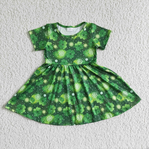 Promotional Clover Green Girls St. Patrick's Day Dress