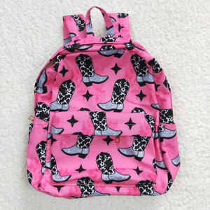 Cowgirl Boots Hot Pink Backpack