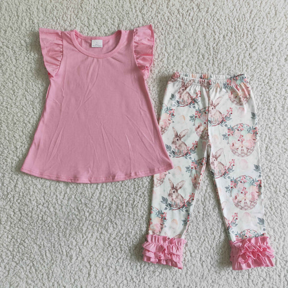 Promotional Bunny Pink Girls Easter Outfits