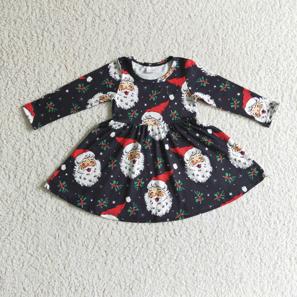 Promotional Santa Black Girls Christmas Dress