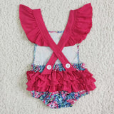Promotional Flamingos Hot Pink Girls Summer Romper