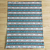 Aztec Horse Blue Blankets