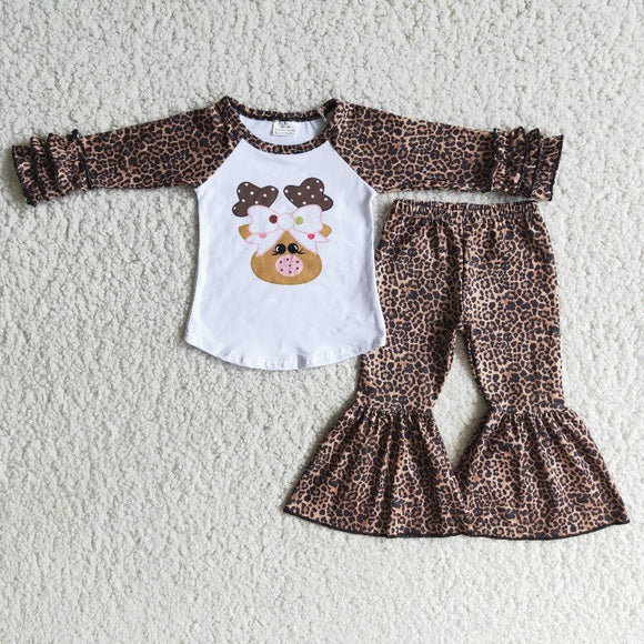 Promotional Reindeer Brown Girls Christmas Outfits