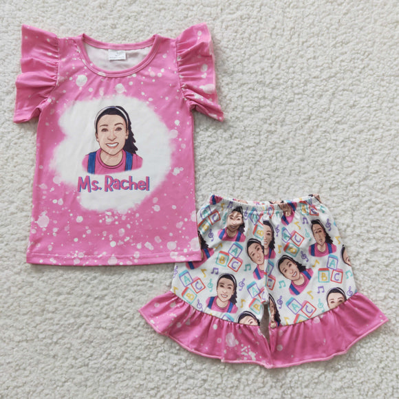 Ms. Rachel Pink Girls Shorts Sets