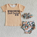 Promotional Beth Dutton Cowboy Film Bummies Sets