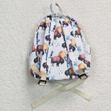 Cows Cactus White Backpack