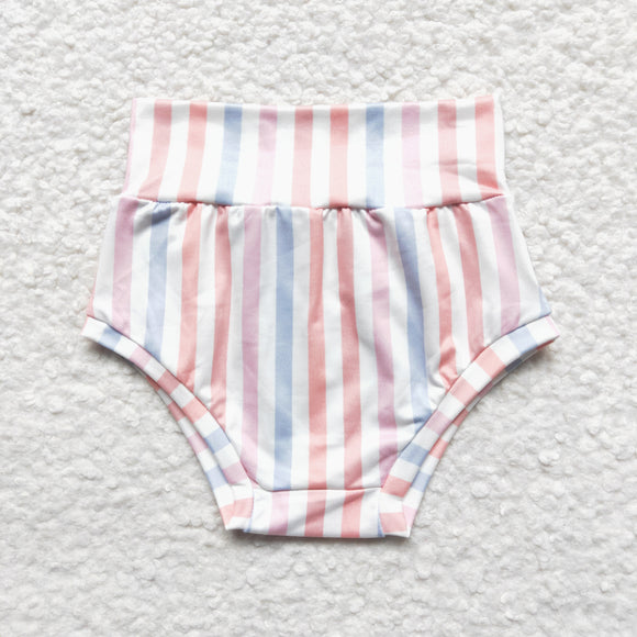 Pink Stripe White Bummies
