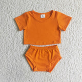 Black Lace 3pcs Orange Girls Halloween Bummies