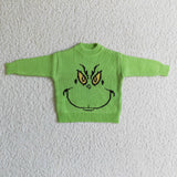 Smile Green Sweaters Kids Christmas Top