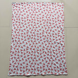 Red Crawfish White Blankets