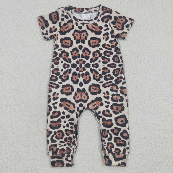 Leopard Print Boys Summer Romper