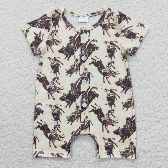 Rodeo Beige Boys Summer Romper