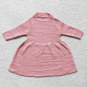 Promotional Pink Dress Kids Sweaters