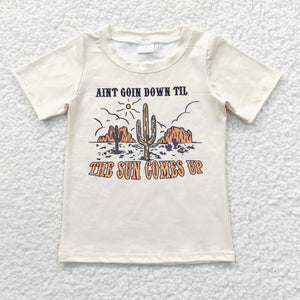 Aint goin down till the sun comes up Girls Short Sleeve Top