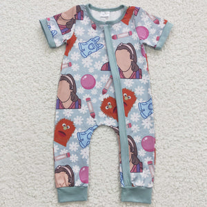 Floral Ms. Rachel Girls Summer Romper