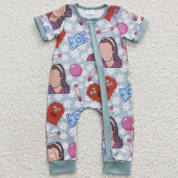 Floral Ms. Rachel Girls Summer Romper