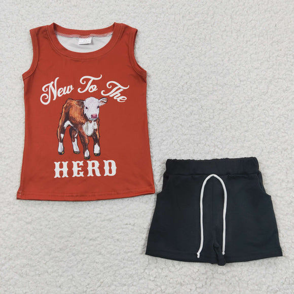 New to the herd Boys Shorts Sets