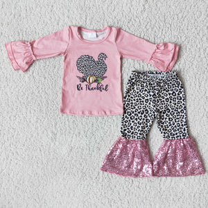 Be Thankful Turkey Girls Thanksgiving Outfits