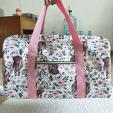 Highland Cow Floral Gym Bag