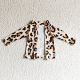 Leopard Print Girls Cardigan