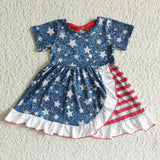 Promotional Star Stripe Girls 4th of July Dress