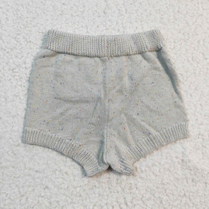 Gray Pocket Woollen Shorts
